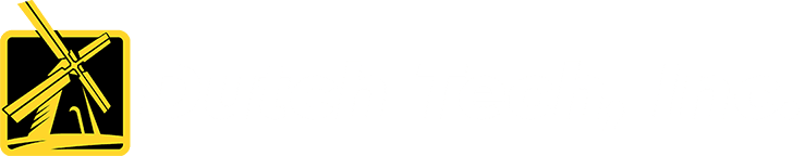 DutchTech logo black and yellow with transparent background and white text
